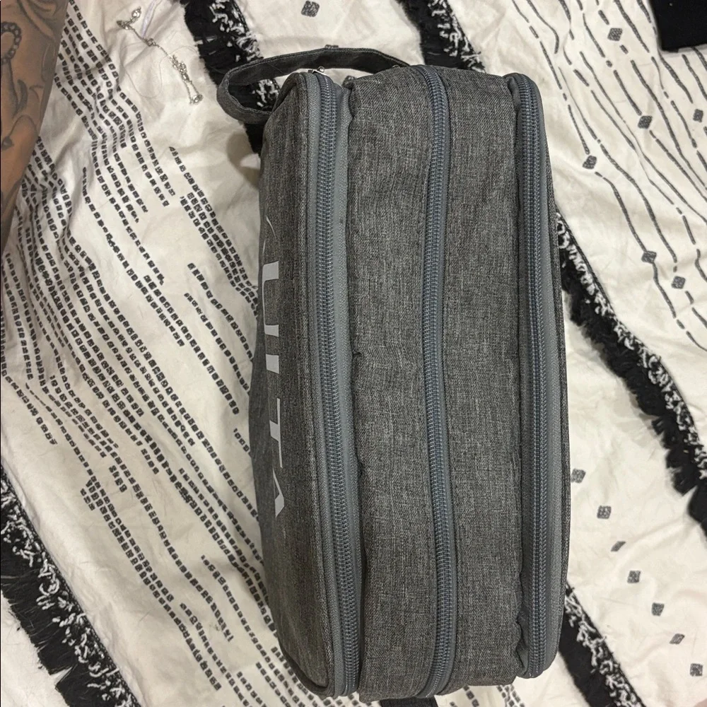Ulta Beauty Gray Cosmetic Bag
